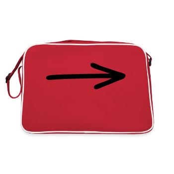 flèche - Sac Retro - rouge/blanc - Dos