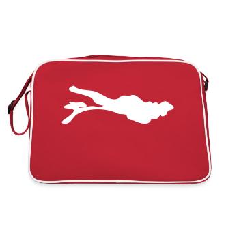 bodensee - Retro Tasche - Rot/Weiß - Hinten