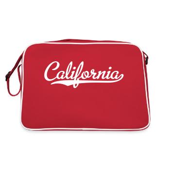 Californie - Sac Retro - rouge/blanc - Dos