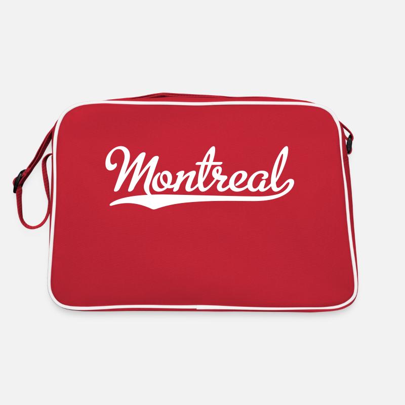 Montréal - Sac Retro - rouge/blanc