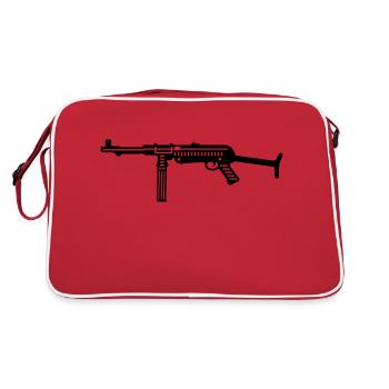mp 38 40 1f - Retro Tasche - Rot/Weiß - Hinten