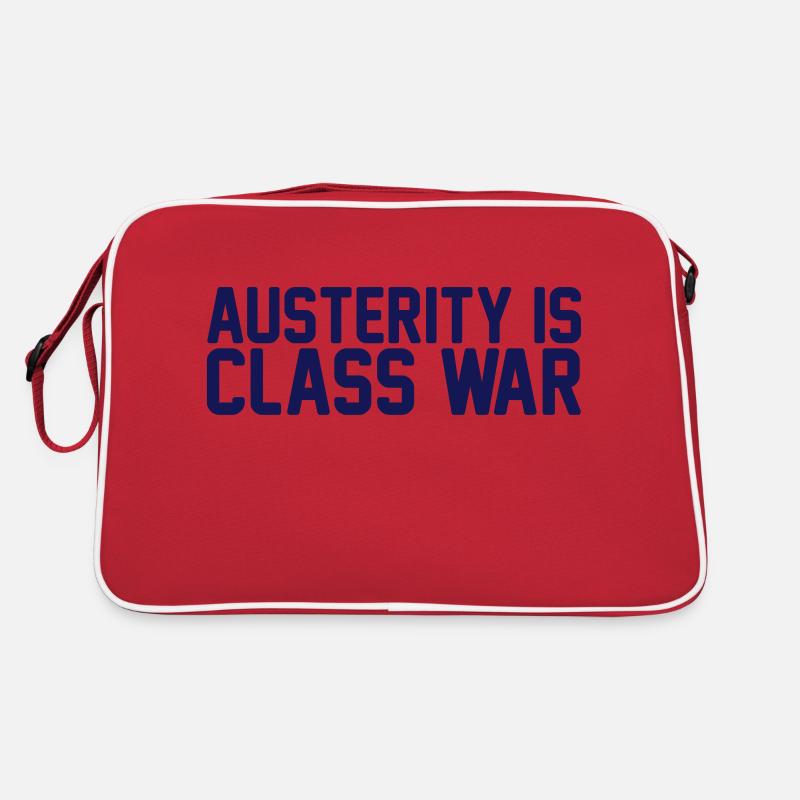austerity is class war Retro Bag
