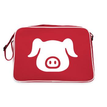 Cochon Cochon Cochon Chanceux - Sac Retro - rouge/blanc - Dos
