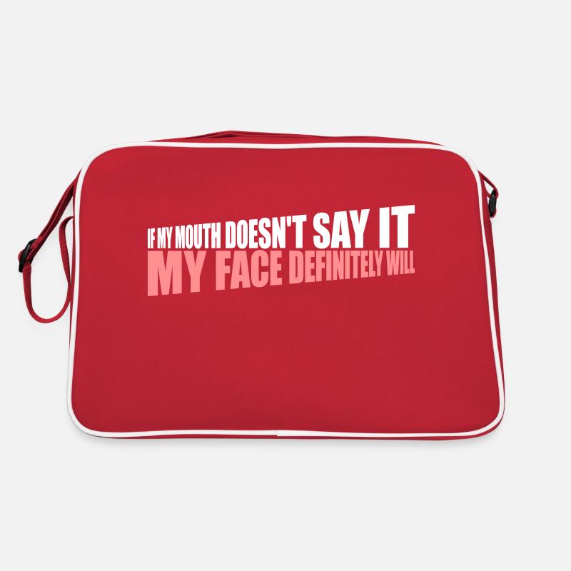 Mon visage le fera certainement Sac Retro