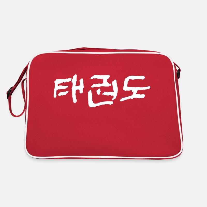 Taekwondo - Retro Tasche - Rot/Weiß