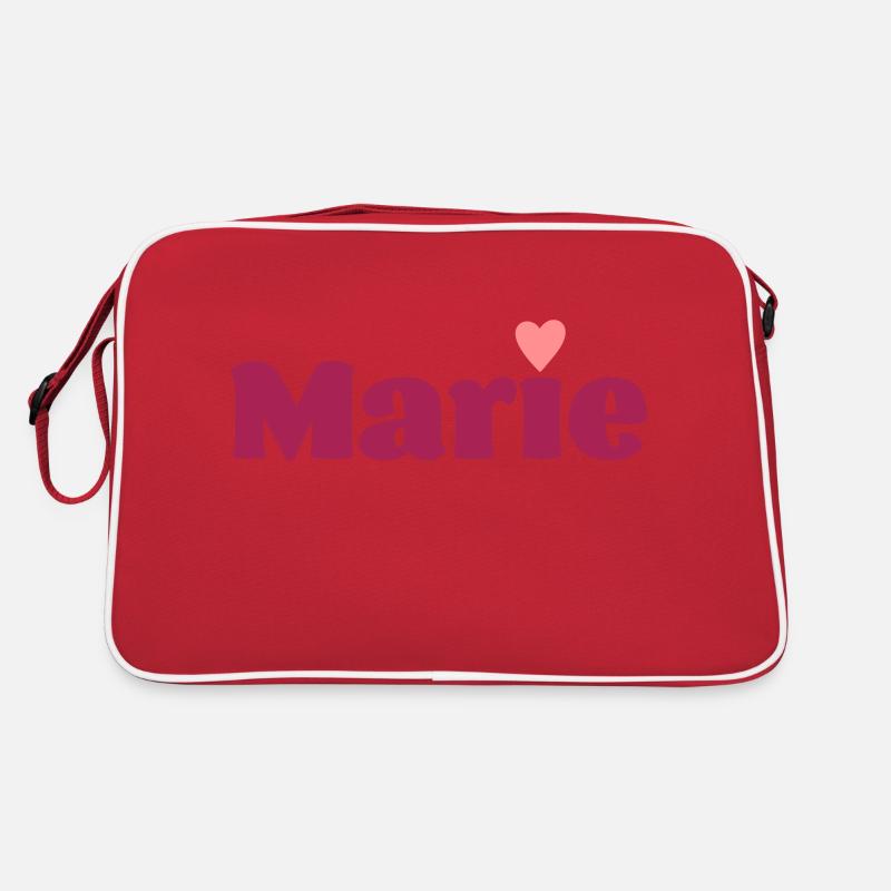 Marie mit Herz Geschenk Retro Tasche