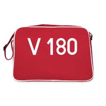 V180 Schriftzug - DR BR 118 - DB 228 - Retro Tasche - Rot/Weiß - Hinten