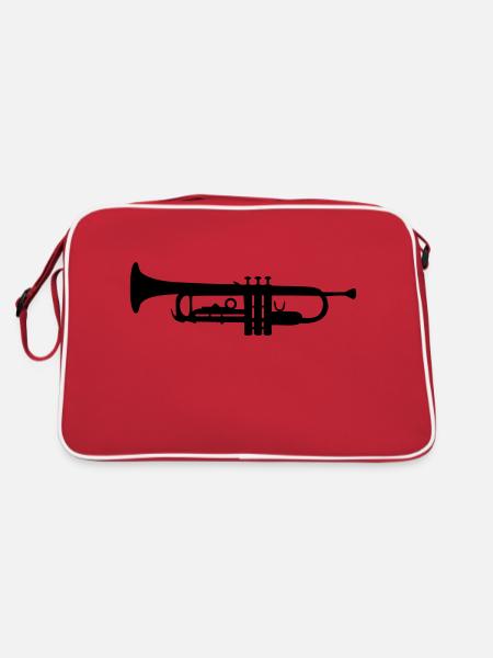 Trompete - Retro Tasche - Rot/Weiß