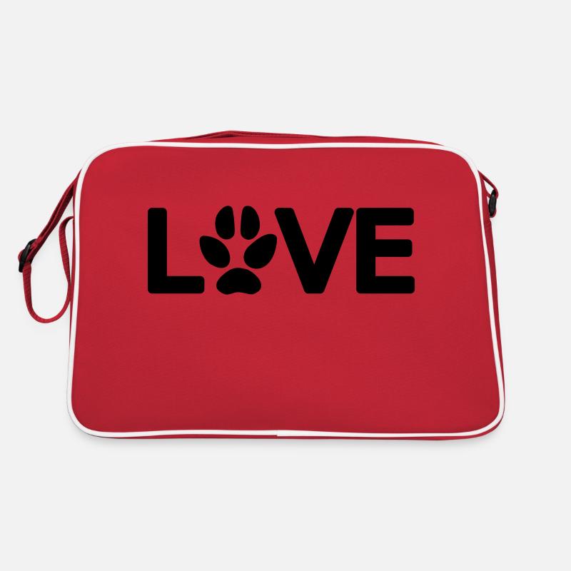 Love Hundepfote 1 Vector Retro Tasche