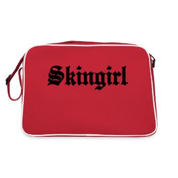 Working Class Skingirl Oi! Antiracist Bootgirl My - Sac Retro - rouge/blanc - Dos