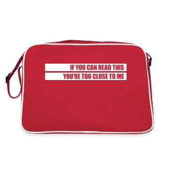 trop près de moi - Sac Retro - rouge/blanc - Dos