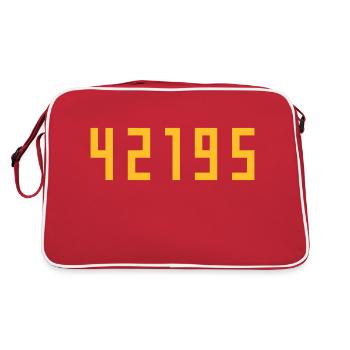 Marathon 42195 meters - Retro Bag - red/white - Back