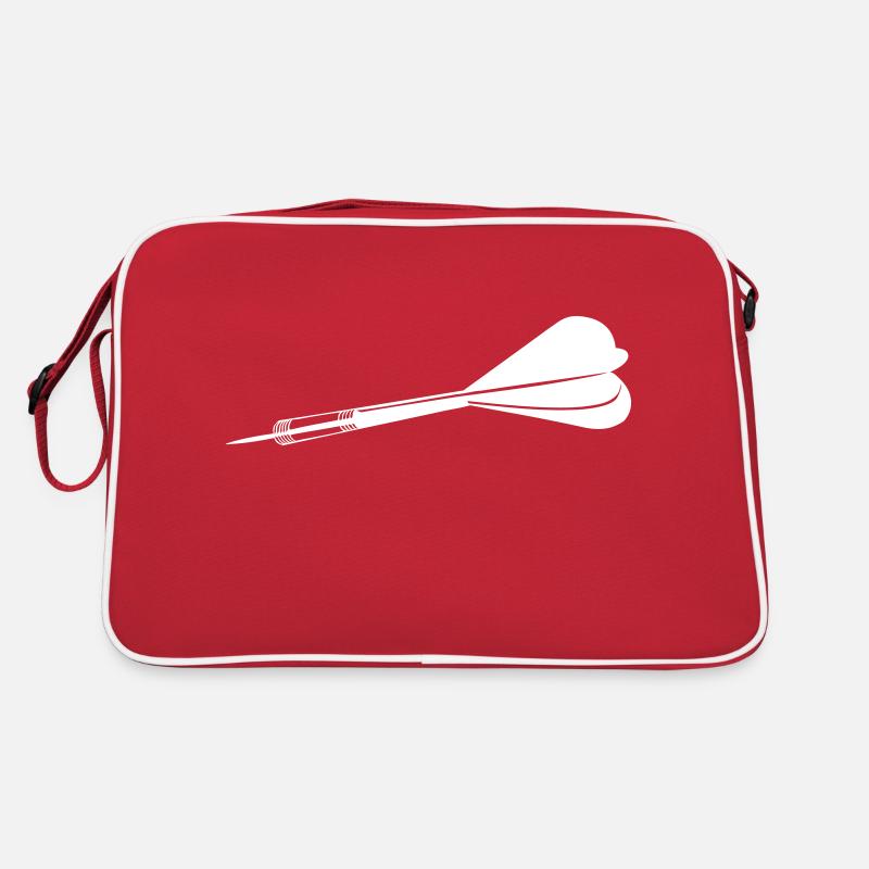 Dartpfeil - Retro Tasche - Rot/Weiß
