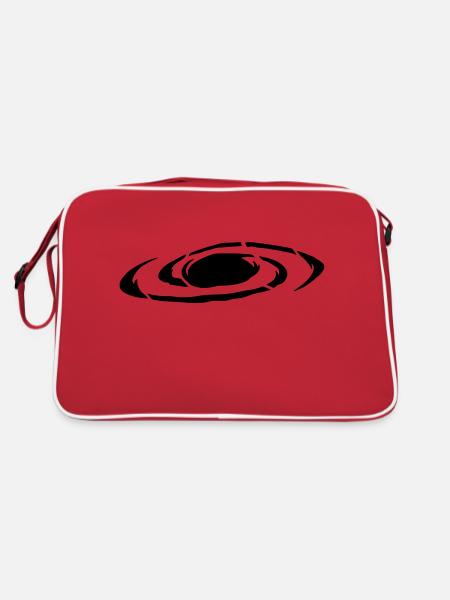 Galaxie - Retro Tasche - Rot/Weiß - Hinten