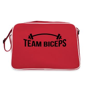 TEAM BICEPS - Retro Bag - red/white - Back