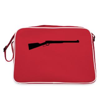 lever action rifle - Retro Tasche - Rot/Weiß - Hinten