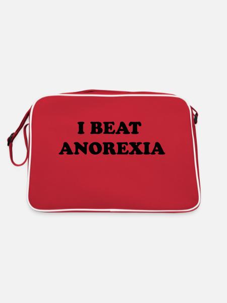 i beat anorexia - Sac Retro - rouge/blanc - Dos