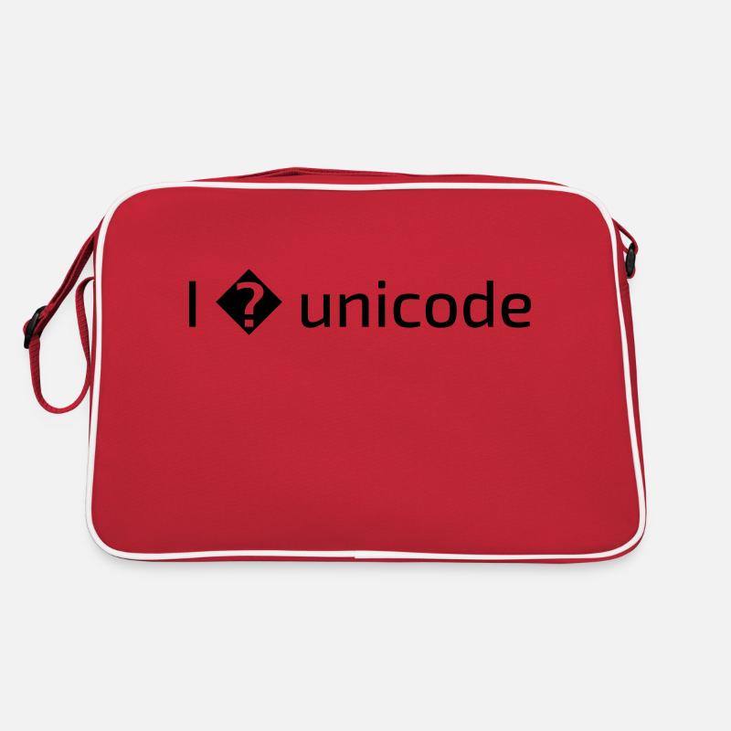 Ich liebe Unicode Retro Tasche