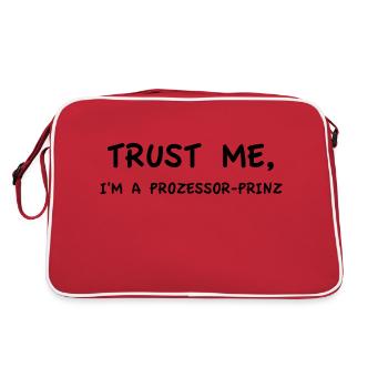 Trust Me I'm a Processor Prince Monochrome - Retro Bag - red/white - Back