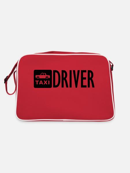 TAXI Driver - Retro Bag - red/white - Back