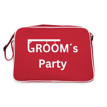 Groom ́s Party - Bachelor Party/JGA - Gallows - Retro Bag - red/white - Back