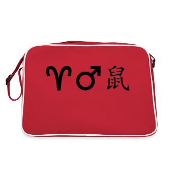 Bélier Mars Rat - Sac Retro - rouge/blanc - Dos