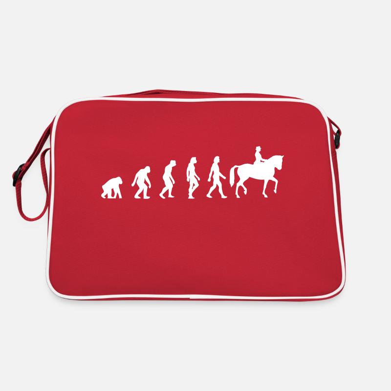 Die Evolution des Reitens Retro Tasche