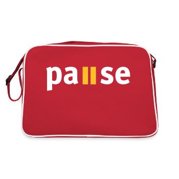 Pause - Sac Retro - rouge/blanc - Dos