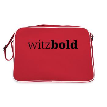 Witzbold - Retro Tasche - Rot/Weiß - Hinten
