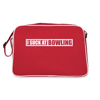 Je suis nul au bowling - Sac Retro - rouge/blanc - Dos