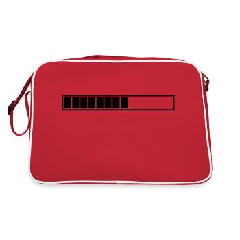 barre de chargement à personnaliser - Sac Retro - rouge/blanc - Dos