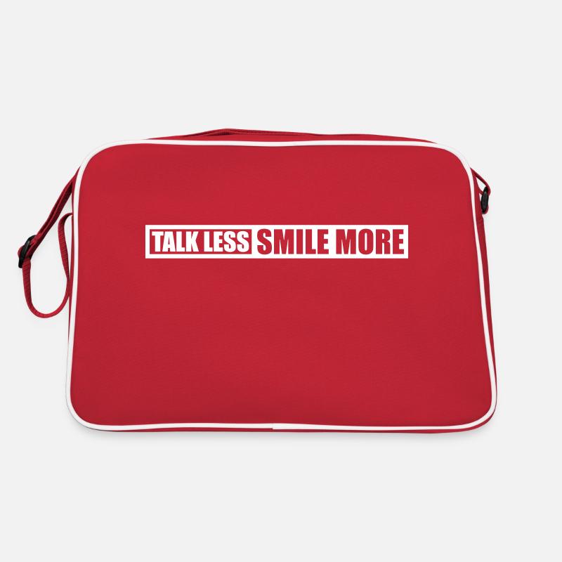 parler moins sourire plus Sac Retro