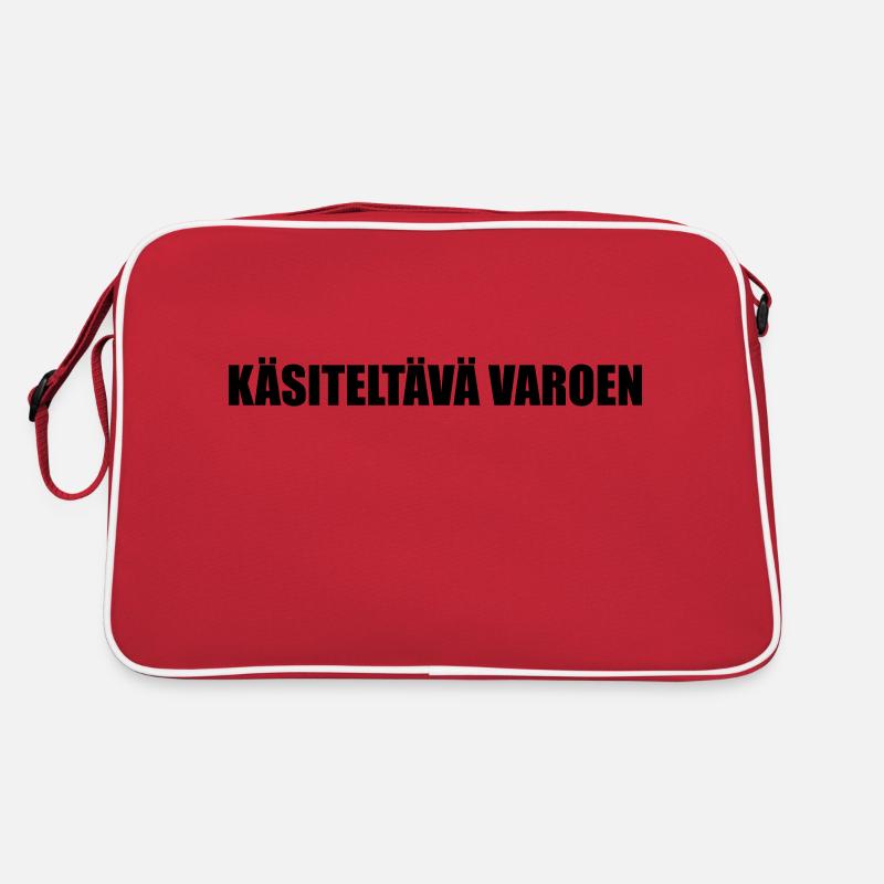 KasiteltavaVaroen - Retro Tasche - Rot/Weiß