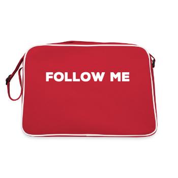 follow me-follow me-fun-funny-funny - Retro Bag - red/white - Back