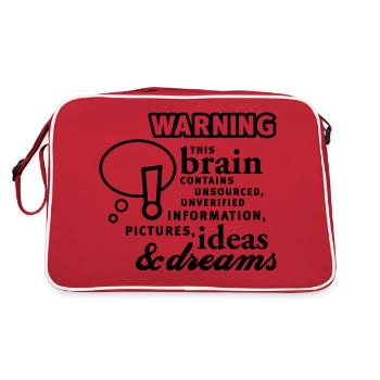 Brain - contenu - Cerveau - Contenu - 1C - Sac Retro - rouge/blanc - Dos