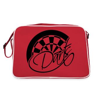 Darts Board Logo Design - Sac Retro - rouge/blanc - Dos