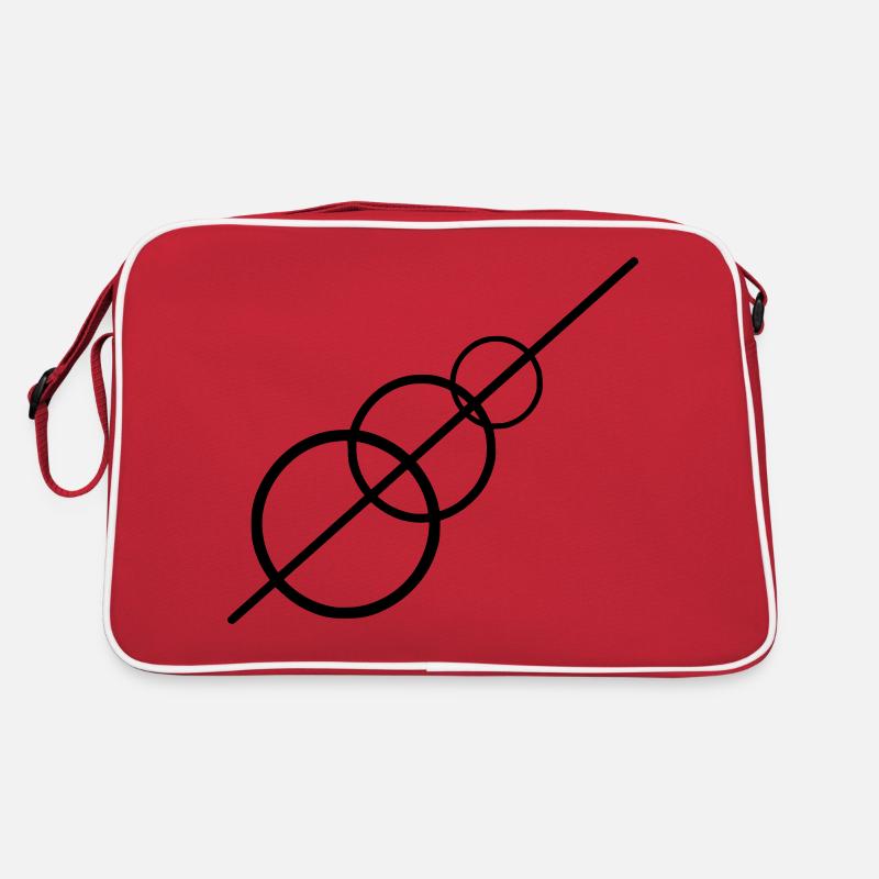 Lichtaufstieg - Retro Tasche - Rot/Weiß