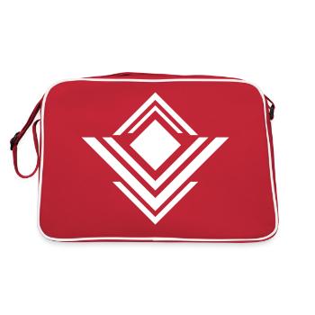 Panneau d’aile - Sac Retro - rouge/blanc - Dos