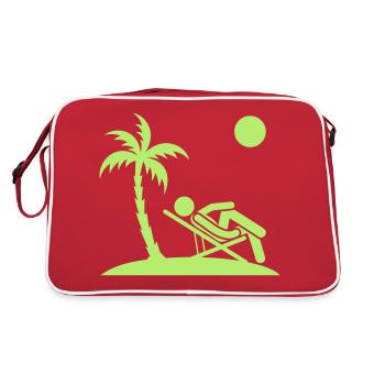 Holiday Chill - Retro Bag - red/white - Back