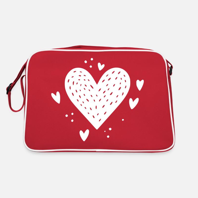 Herz Motiv Herzchen Retro Tasche