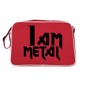 métal - Sac Retro - rouge/blanc - Dos