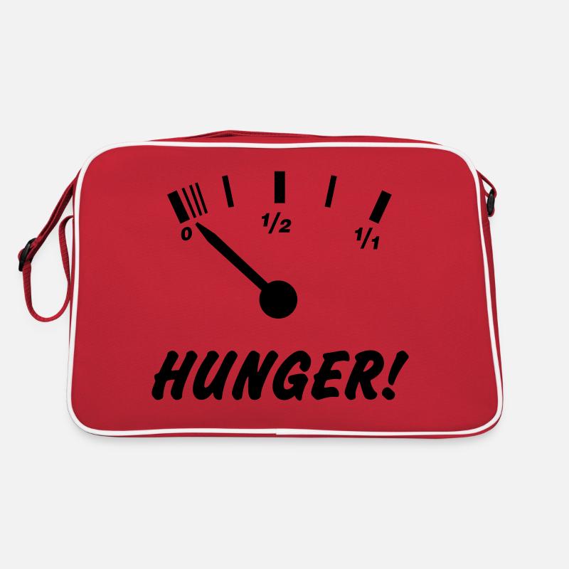 HUNGER! - Retro Tasche - Rot/Weiß