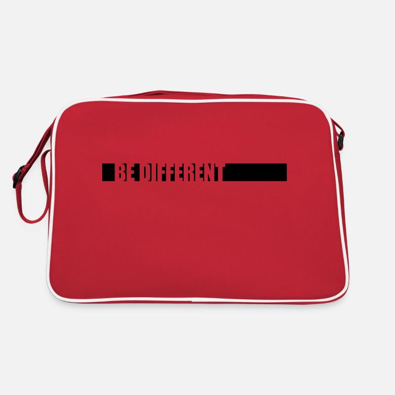 Soyez différent Logo Design Sac Retro