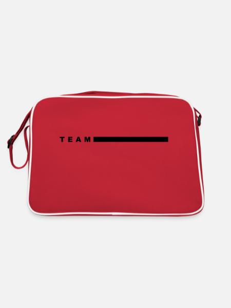 team - Retro Bag - red/white - Back