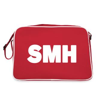 SMH | Text Slang - Retro Bag - red/white - Back