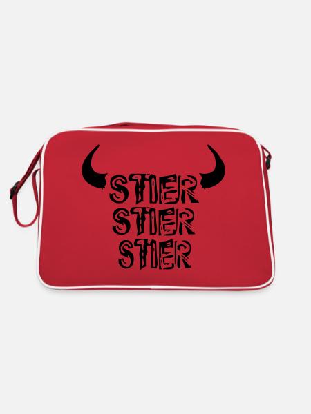 Taureau, taureau! - Sac Retro - rouge/blanc - Dos