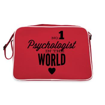 Meilleur psychologue dans le monde - Sac Retro - rouge/blanc - Dos