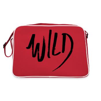 wild - Retro Tasche - Rot/Weiß - Hinten