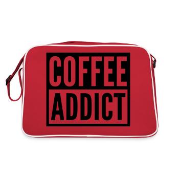 coffee addict - Retro Bag - red/white - Back
