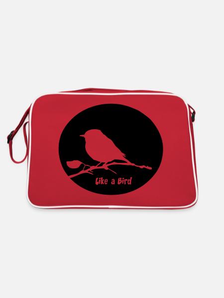 oiseau - Retro Bag - red/white - Back
